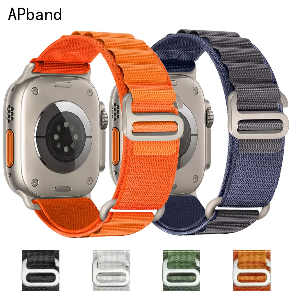 strap For apple watch ultra band 49mm 40mm 44mm 45mm 41mm 38mm 42mm Alpine Nylon bracelet iwatch series 9 3 4 5 6 7 8 SE bands