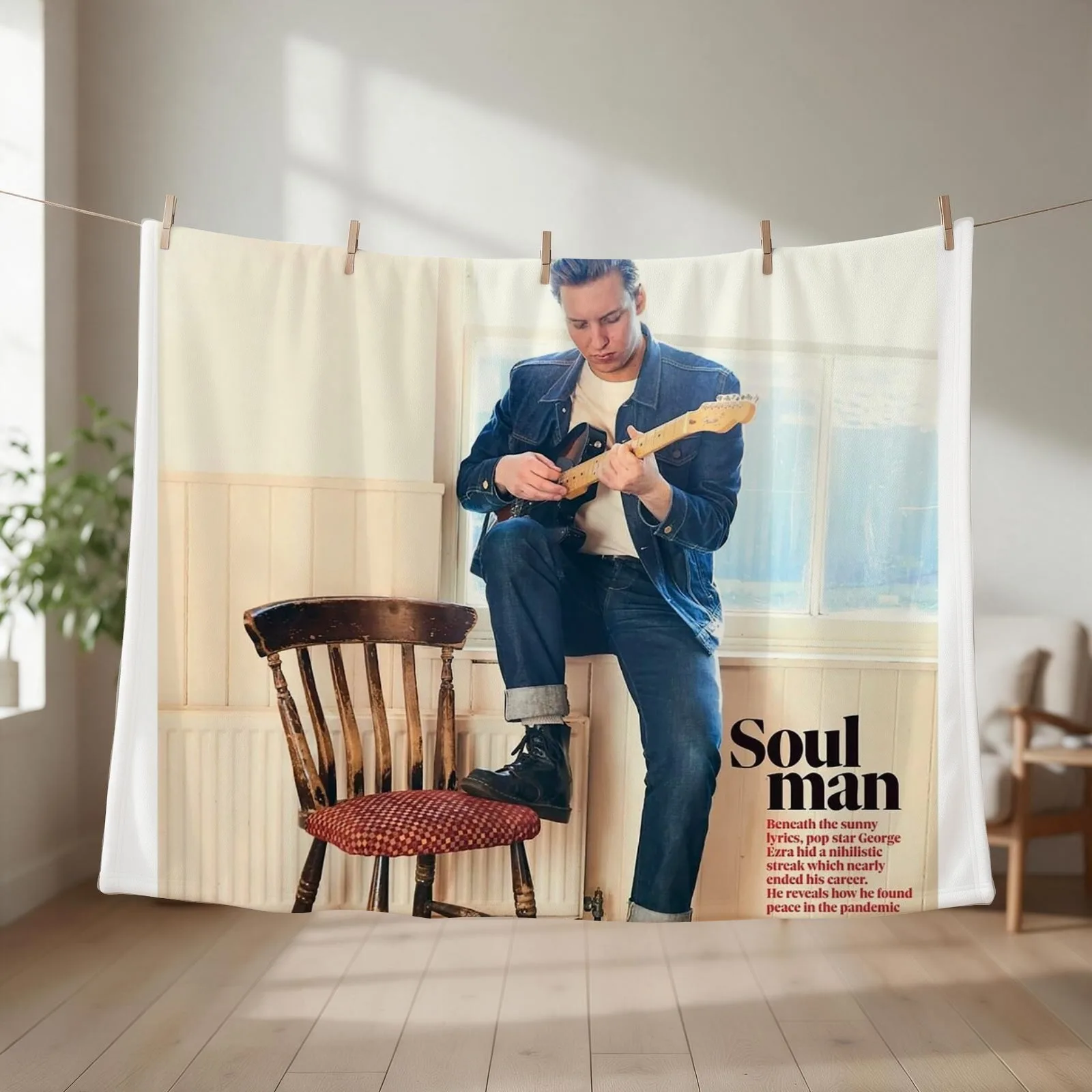 soul man Throw Blanket couch cozy soft plush fuzzy picnic outdoor blanket
