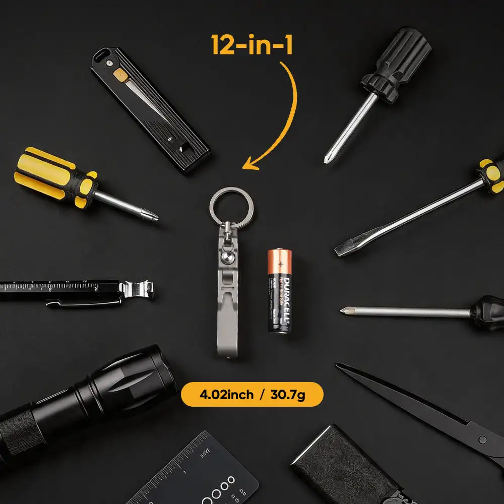 K-Smart X Titanium EDC Belt Buckle Toolkit Keychain
