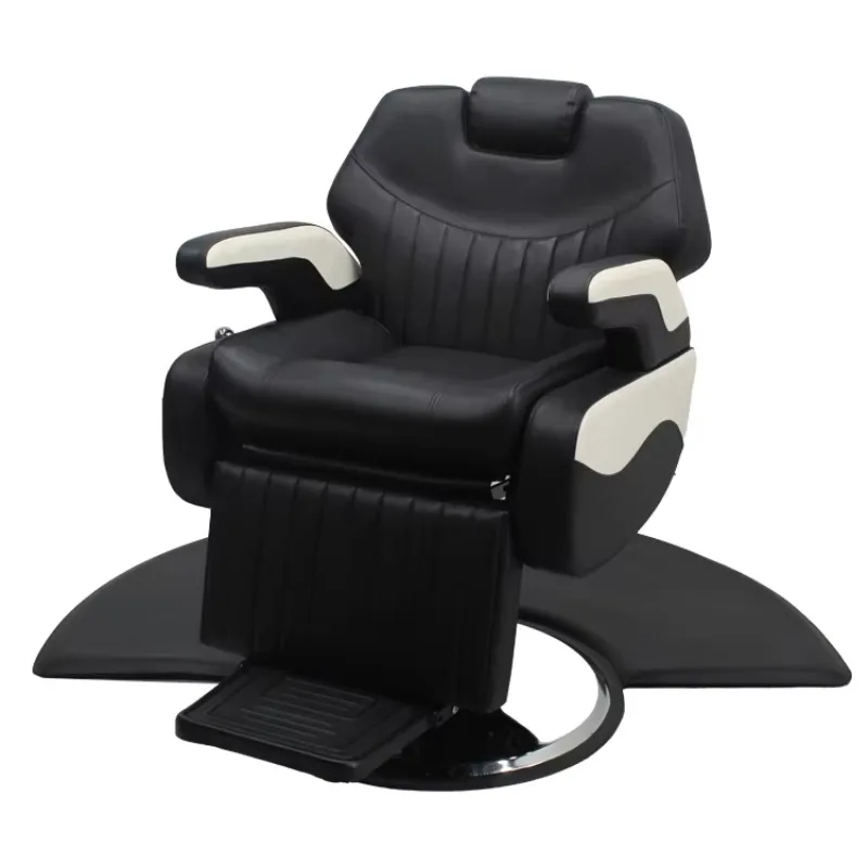 Classic Heavy-Duty Barber Chair Height Adjustable Stable Reclining Hair Cutting Furniture for Beauty Salons Comfortable