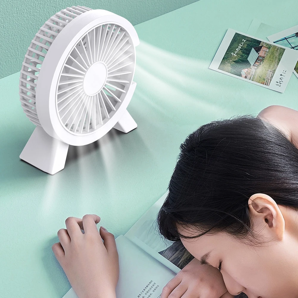 Mini USB Fan Portable DC Desk Cooler Cooling for Notebook Laptop Personal Adjustment Fan Table Fan Home Office Outdoor