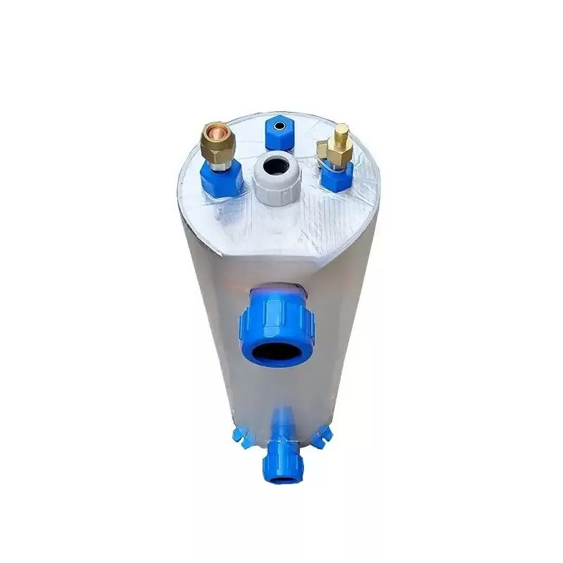 For  Screw Titanium Tube Shell Heat Exchanger for Swimming Pool Heat Pump, Aquarium Chiller Evaporator Refrigeration 1pcs