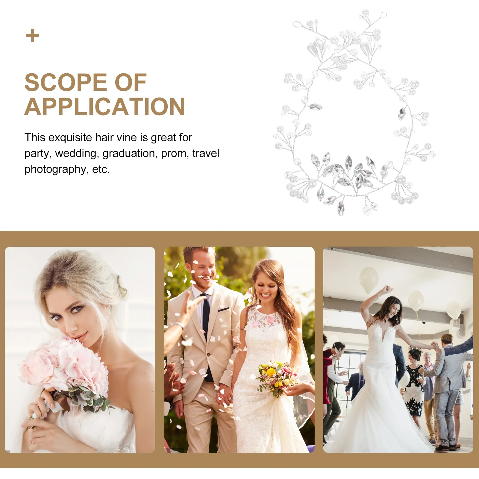 

Свадебный головной убор с жемчугом и лозой, свадебный головной убор с кристаллами, элегантные аксессуары для волос невесты, повязка на голову со стразами, свадебные повязки на голову для невесты