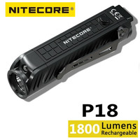 NITECORE P18 Tactical Flashlight 1800Lumens XHP35 HD LED Dual Light Source Law Enforcement Outdoor Searching Camping Torch