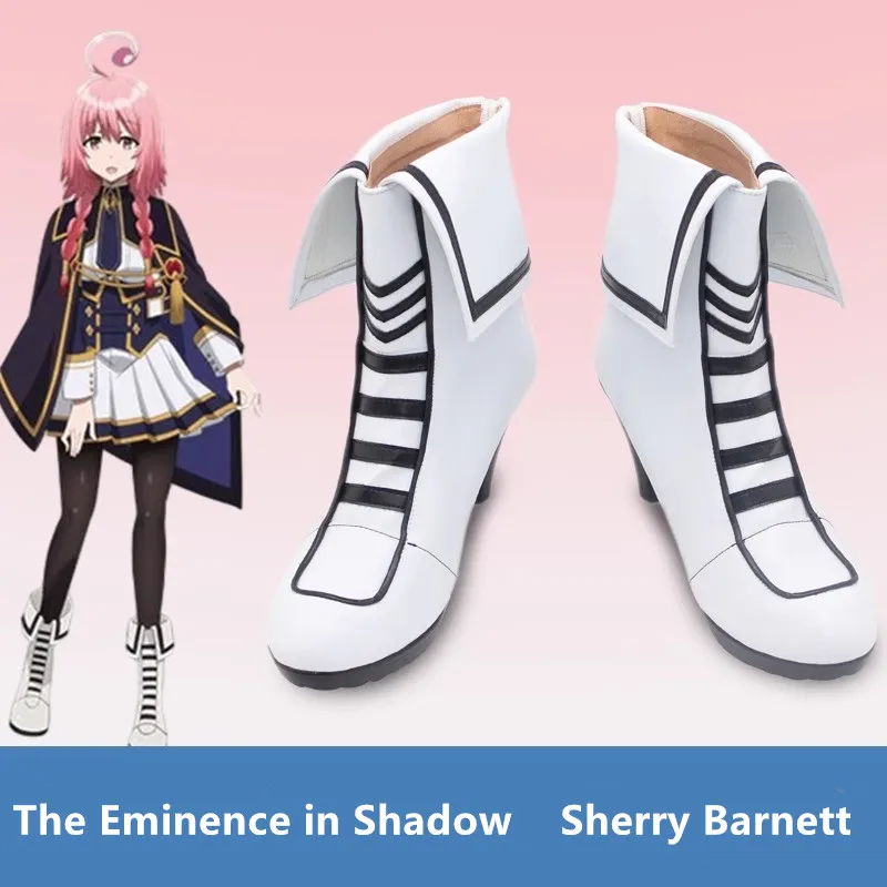 The Eminence in Shadow Sherry Barnett Cosplay Costume Shoes Handmade Faux Leather Boots