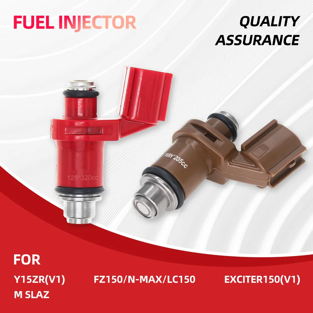 Red and Brown Fuel Injector Nozzle 5D7-E3761-00 8/10 Holes 140-300cc For YZF-R15 FZ150 LC150 M-SLAZ Exciter150(V1) Y15ZR(V1)