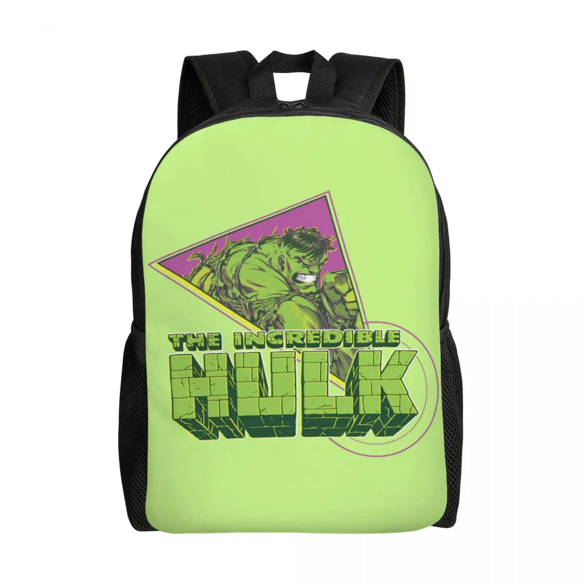 Custom The Incredible Hulk Laptop Backpack Men Women Casual Bookbag for School College Student Cartoon Bags