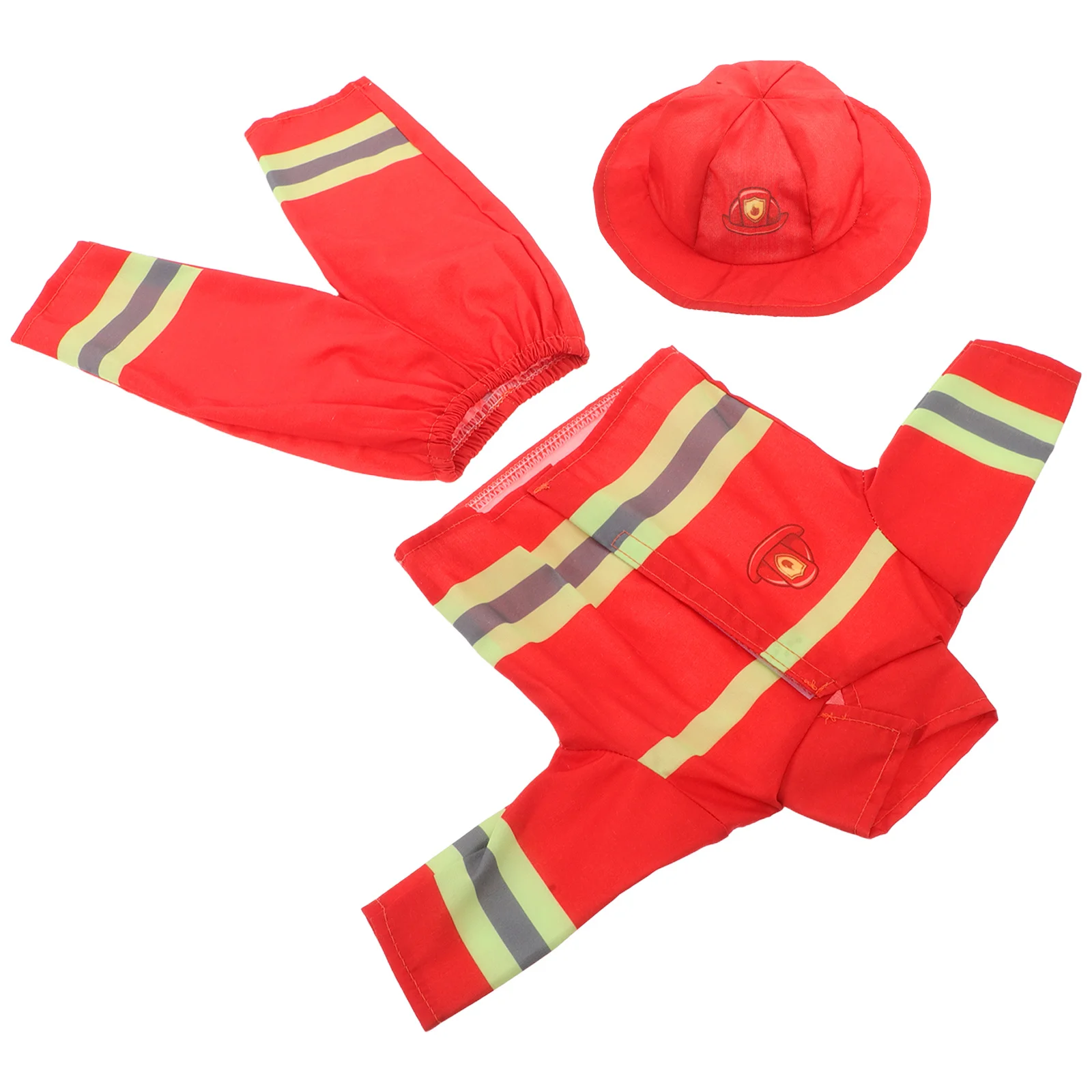 1 Satz Feuerwehrmann-Kostüm-Set für 43 cm Mädchen, Feuerwehrmann-Kostüme, Rolle, Rollenspiel, Halloween-Party-Outfit, Kleidung