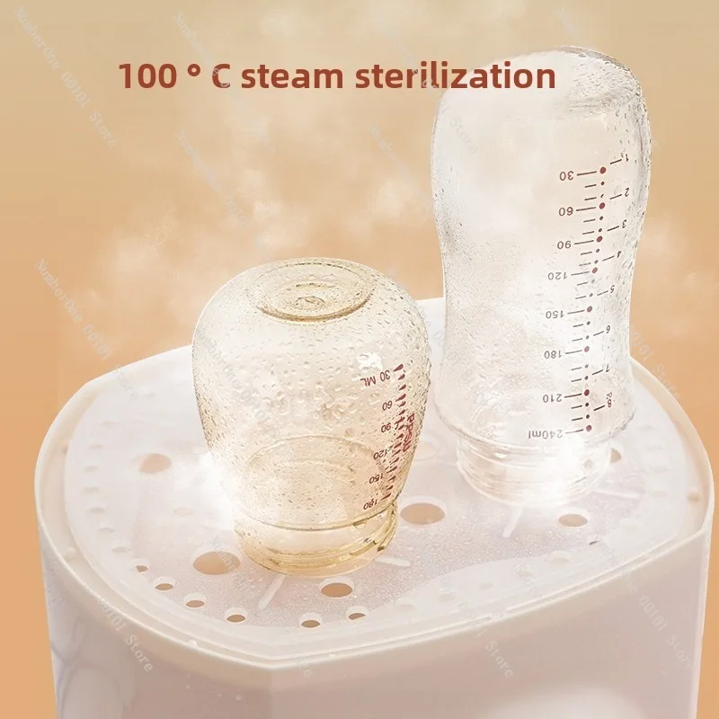 Baby Bottle Sterilizer and Dryer Combo, Two-in-One Milk Warming and Heating Appliance for Household Baby Care view 3