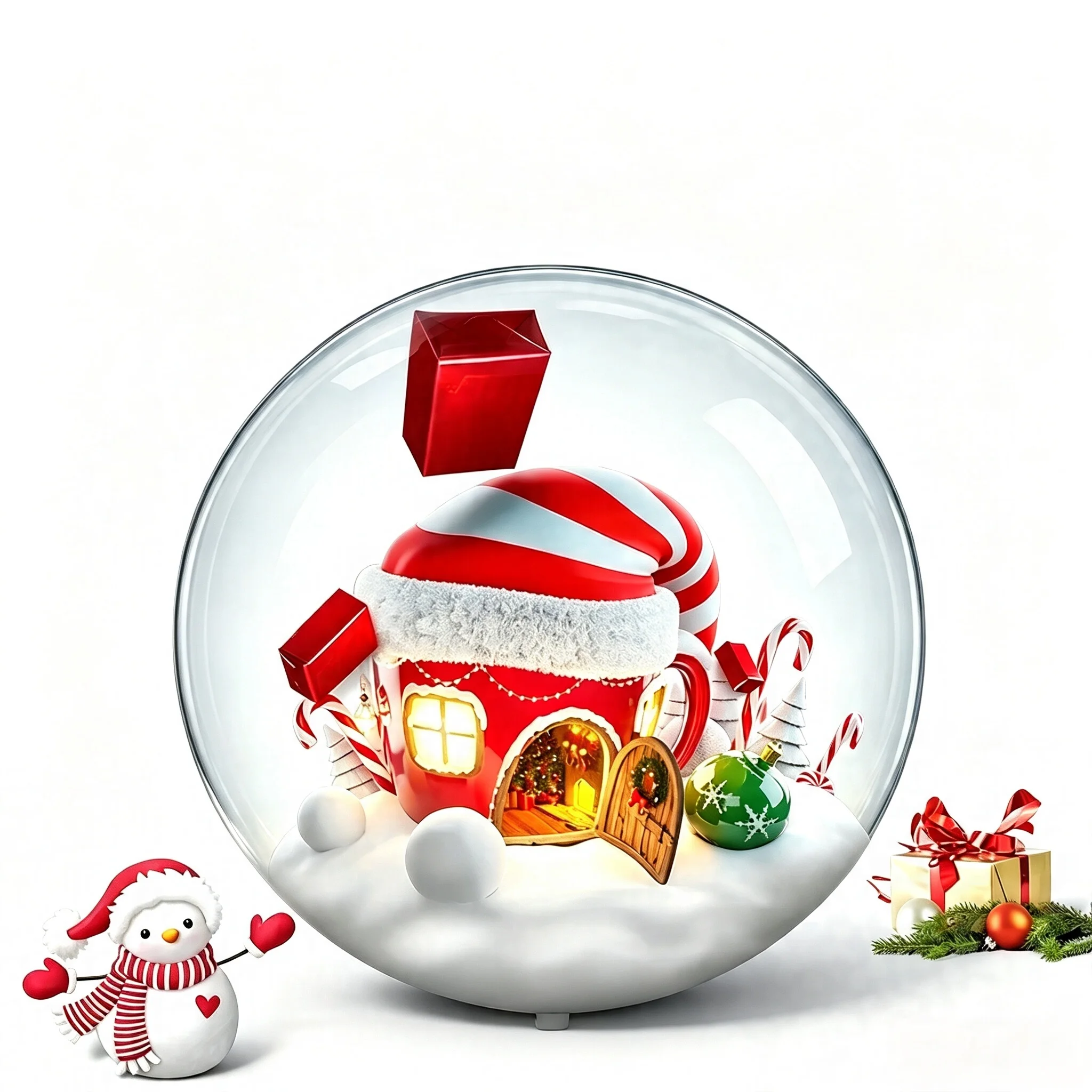 3D Holographic Fan Display Naked Eye 3D Advertising Fan Christmas Holiday Decoration LED Hologram Projector