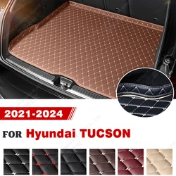 Polymères de coffre de voiture en cuir personnalisés, accessoires de voiture, décoration intérieure automatique, haute qualité, Hyundai Tucson 2021, 2022, 2023, 2024