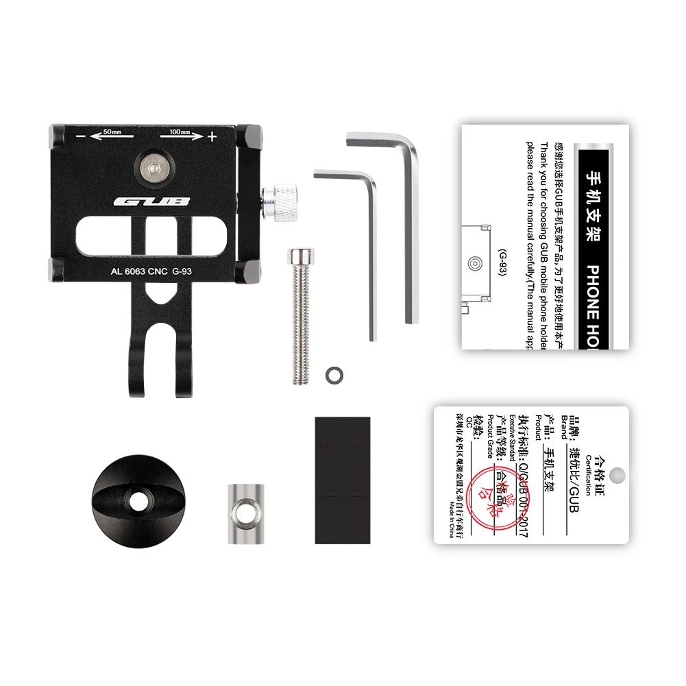 Gub g95 aluminium fahrrad telefon halter halterung stiel fahrrad telefon headset halterung passt für 1-1/8 "1/8mm gabel für 4, 5-7 zoll gps telefon – Detail 25