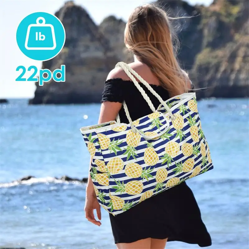 Bolso de playa impermeable de gran tamaño para mujer, bolsa de viaje al aire libre para piscina, bolso de hombro