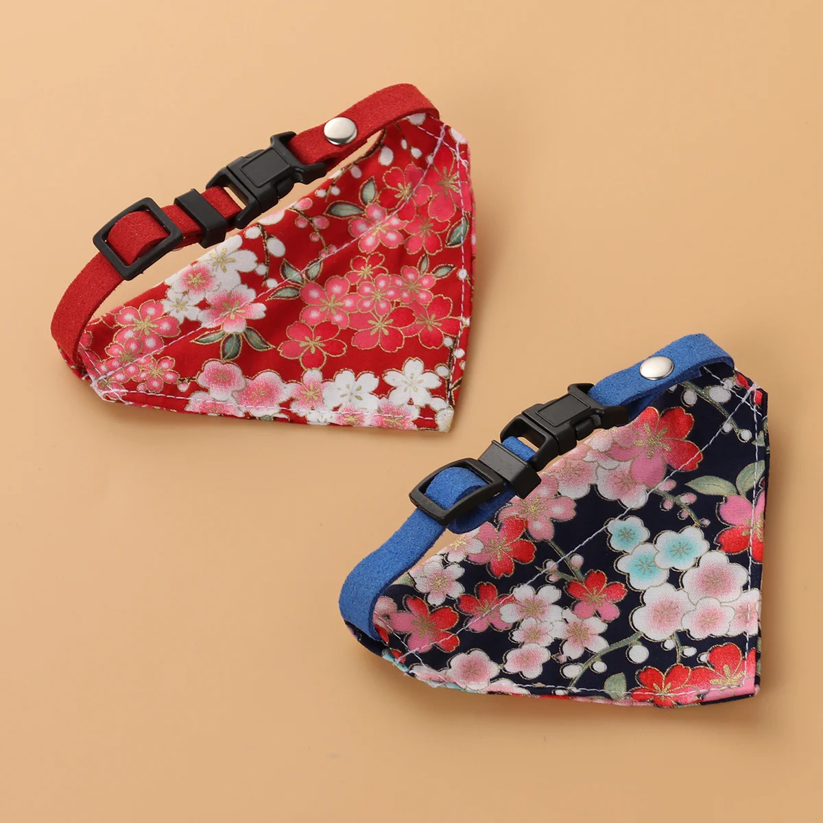 

2Pcs Pet Accessories Dog Scarf Collar Premium Quality Fabric Easy to Wear Stylish Look for Your Dog Outdoor Use Xs