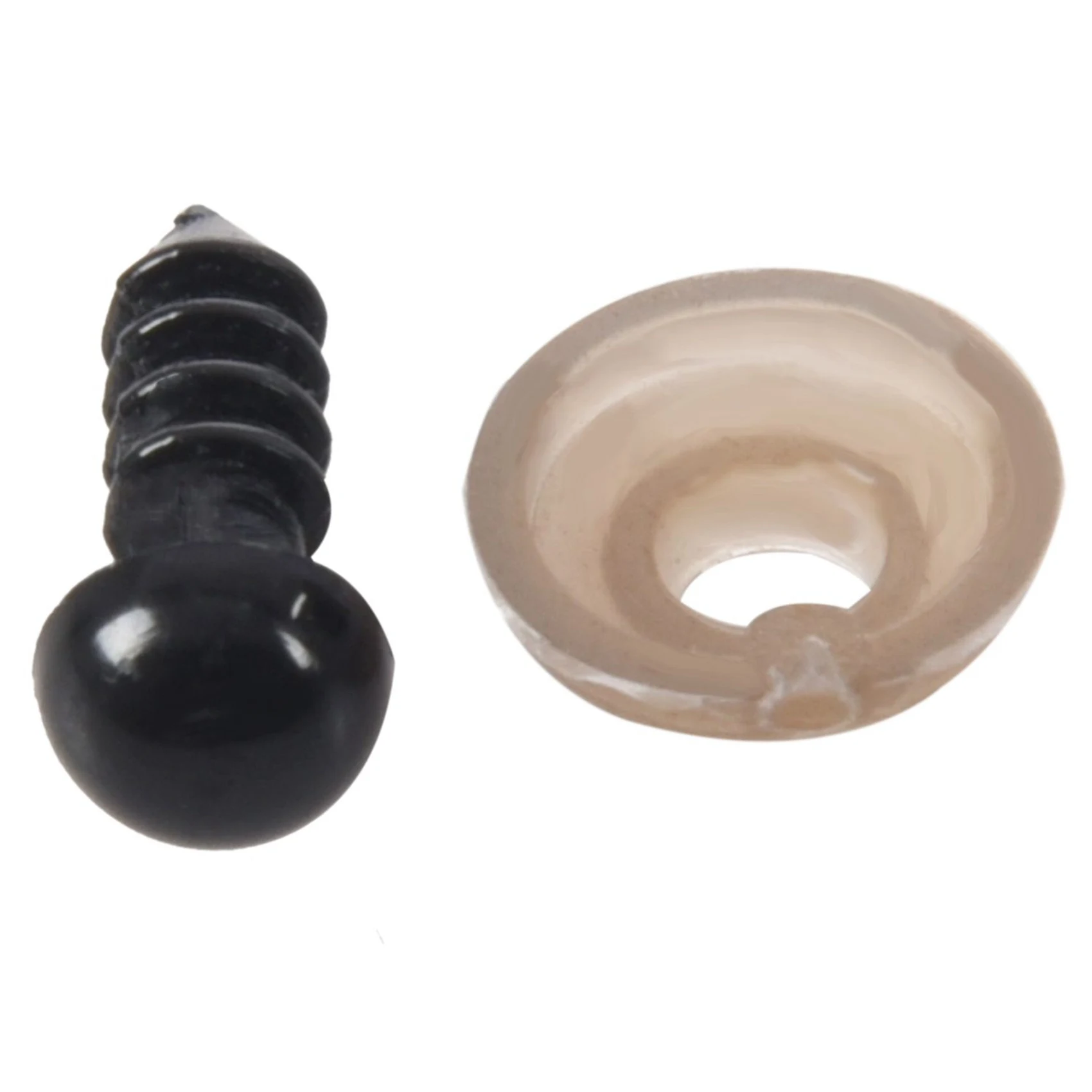 

200Pcs 6Mm Black Plastic Safety Eye Washers For Teddy Eyes Puppet Craft-Y46A