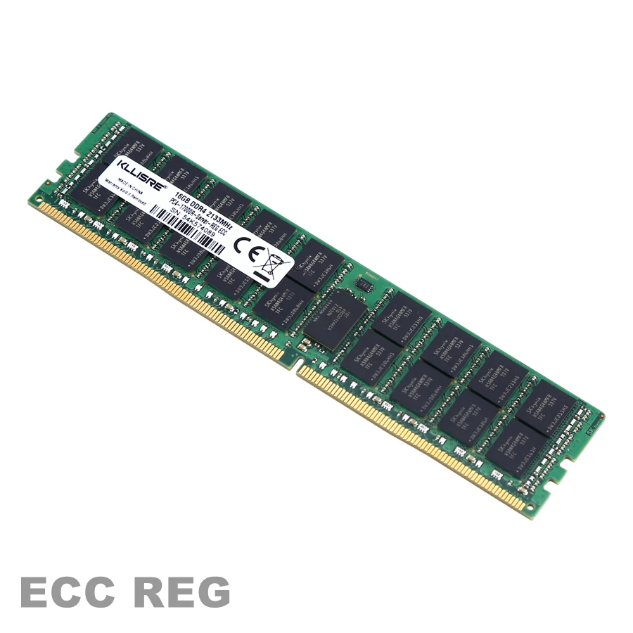 Kllisre Memória DDR4 8GB 16GB 4GB 64GB server memory 2400 2133MHz