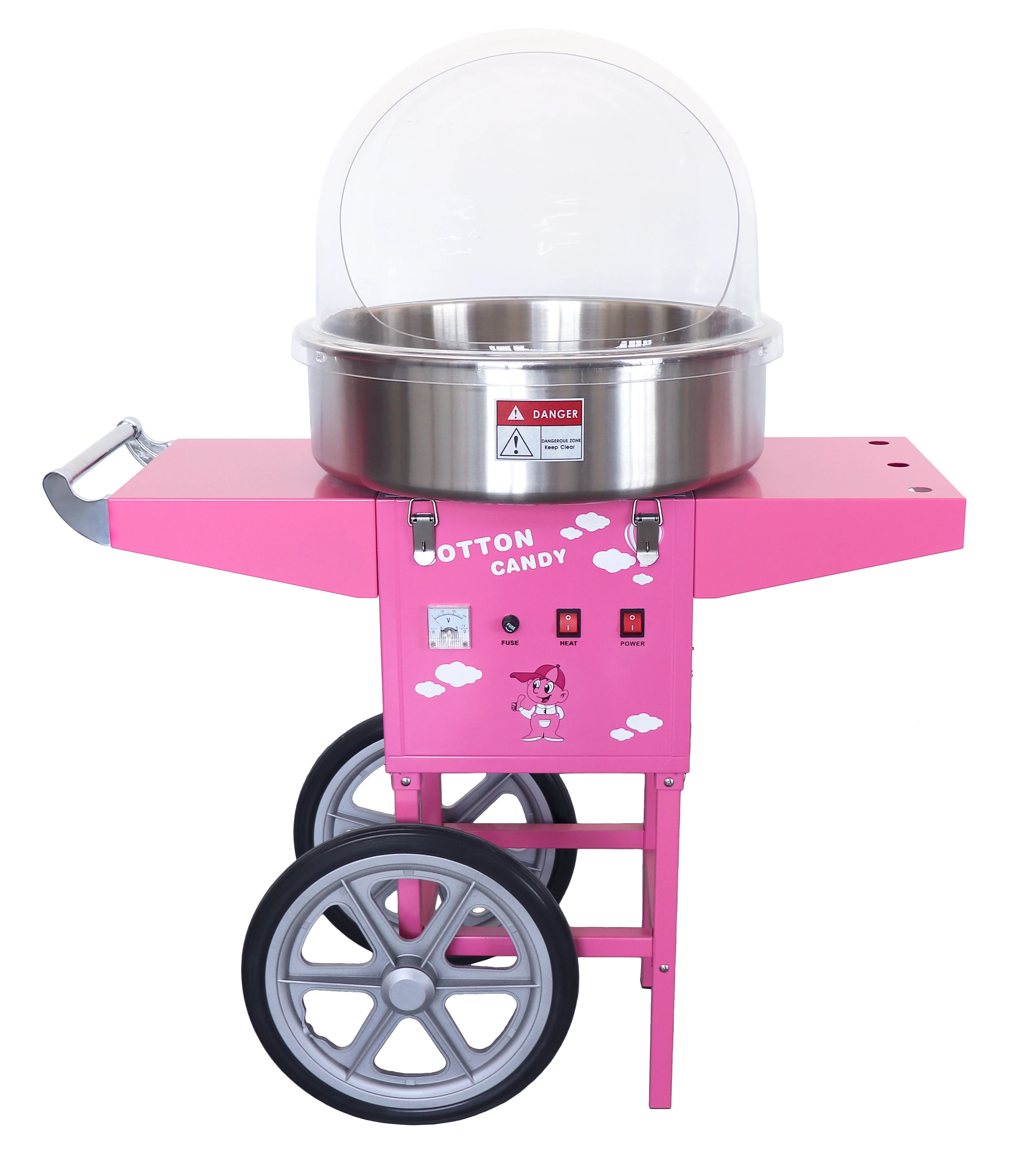 Sweet cotton standard commercial machine with automatic cart sweet cotton manufacturer view 2
