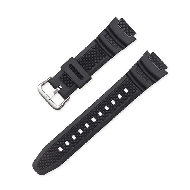 Horlogeband 18mm voor CASIO AE1200/1300/1000 W-219 Vervanging Siliconen Rubber Horlogeband heren Polsbandje armband Accessorie
