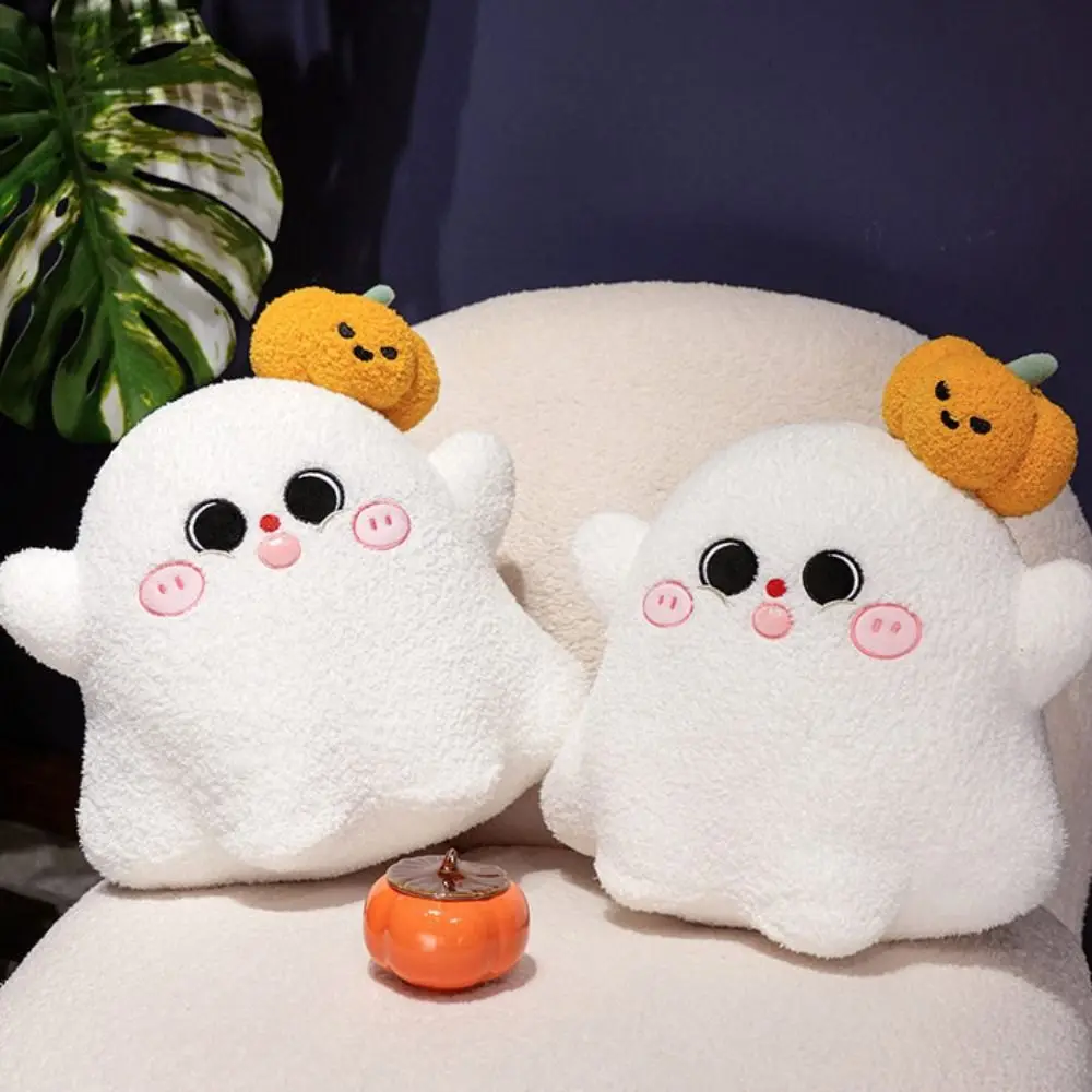 

Adorable Soft Halloween Plush Bat Cartoon Style Throw Pillow Soft Stuffed Toys Creative with Hat Spider Plush Toys Home Decor