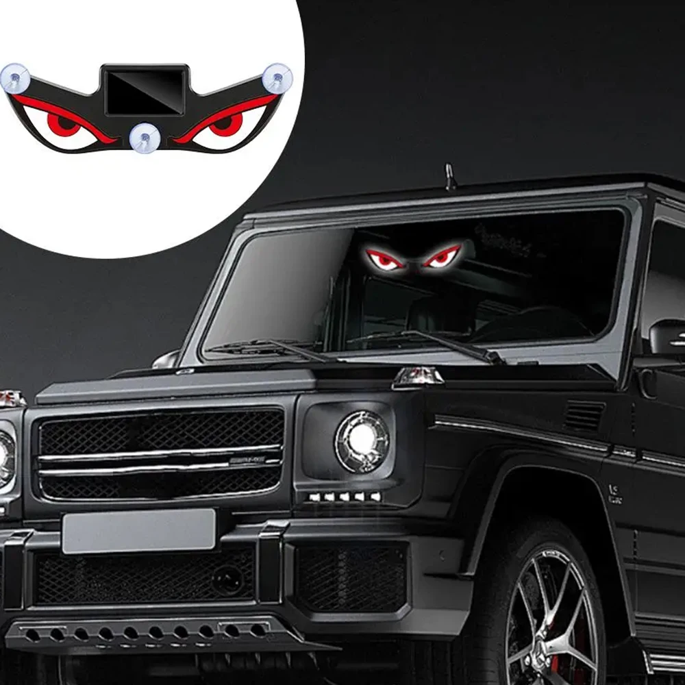 Solar DEMON EYE Ambient Light Dynamic Breathing Neon Light Car Decoration Rear Windshield Atmosphere Lights Car Accessories