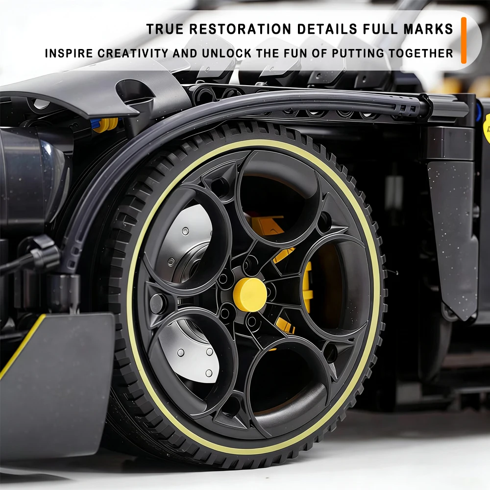 1:8 스케일 FAl 스포츠카 모델 블록 MOC 3729PCS 하이테크 대형 자동차 브릭 조립 세트 장난감 크리스마스 선물 어린이용