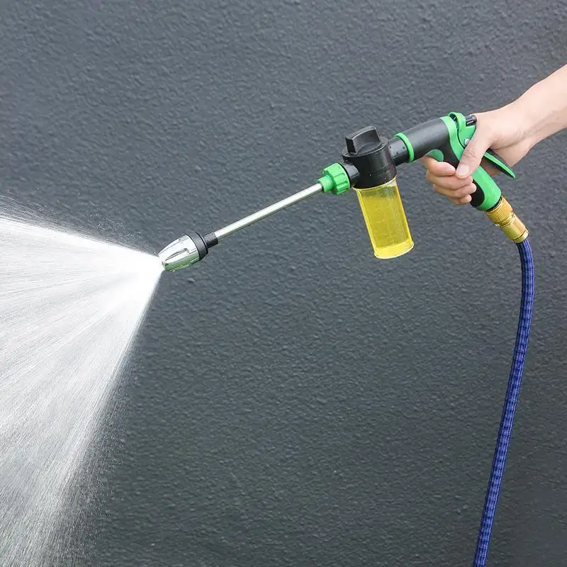 Long Rod Water Sprayer Stainless Steel Extension Bar Multi Spray Foam Bottle for Pool Side Cleaning Balcony Watering Gardening