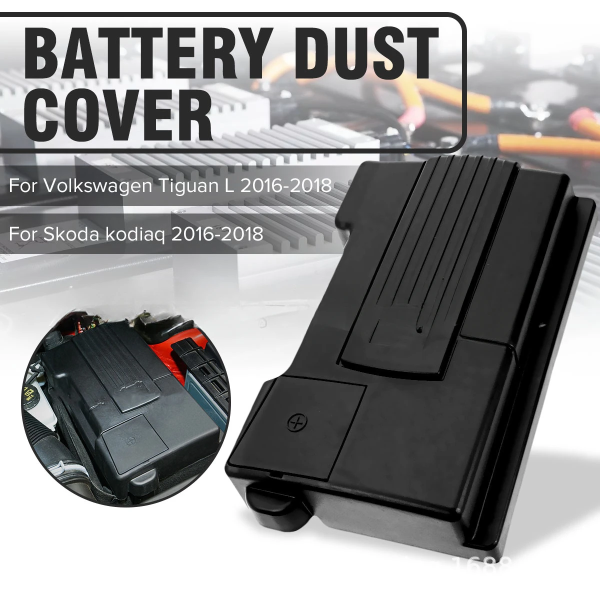 Car Electrode Engine Battery Cover Protection Cap Waterproof Shell Protector For Tiguan 2 Passat B8 Golf Sportsvan Mk7 Touran