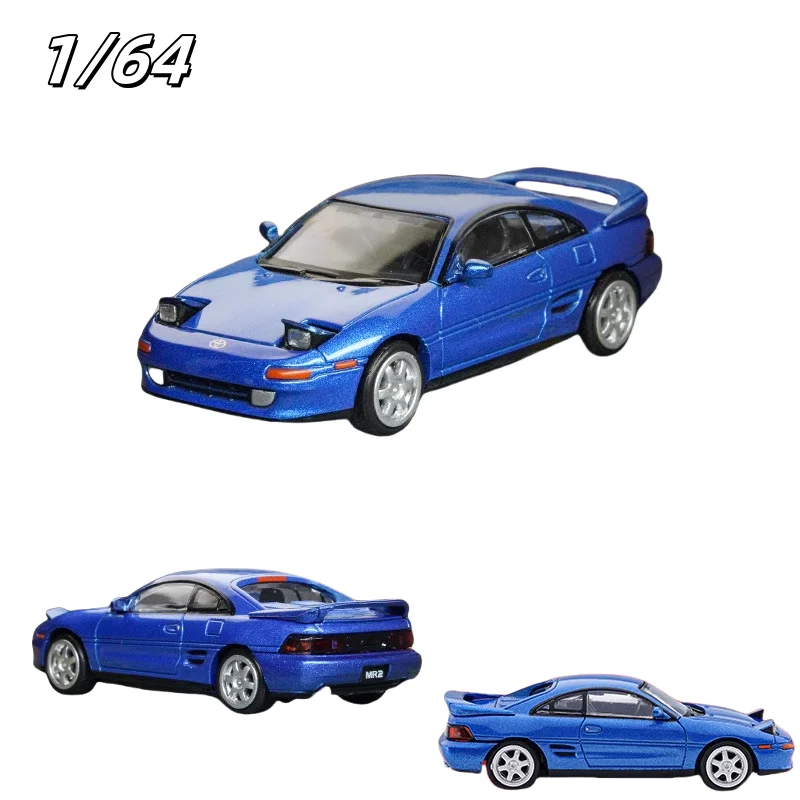 1/64 Toyota MR2 W20 diecast alloy simulation model, children's collection of decorative toys, holiday gifts for children.