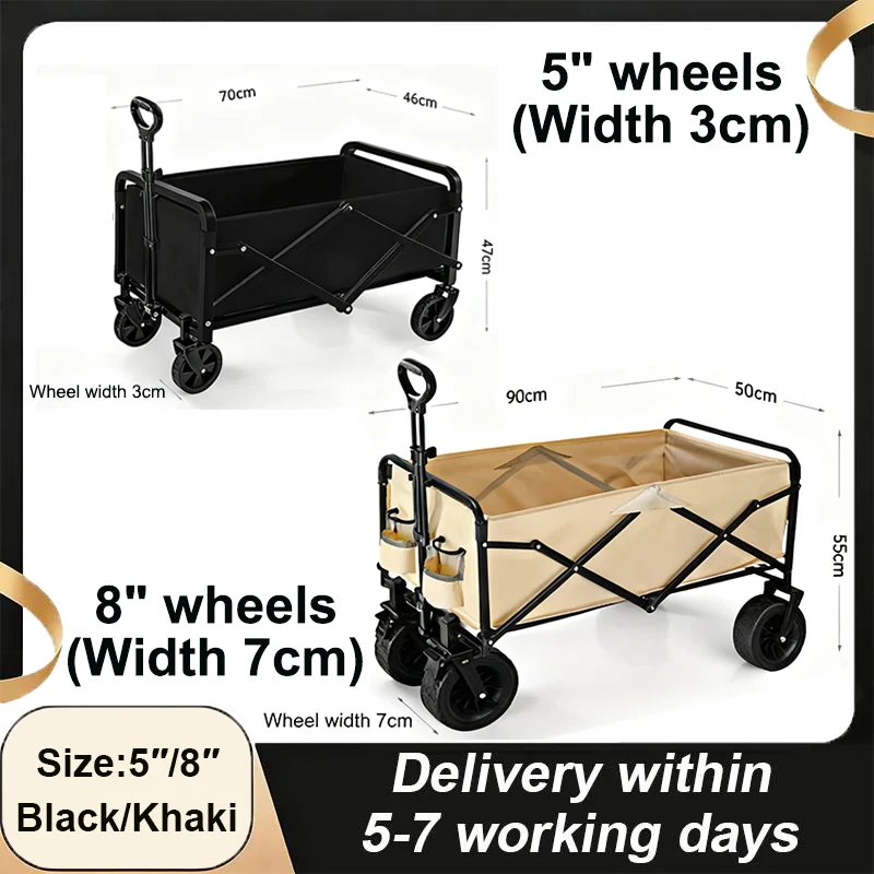 Outdoor-Camping-Fahrzeug mit Lager- und Sammelstil, Camping-Standwagen, tragbarer Folk-Trolley, mobile Stallkarte im Freien