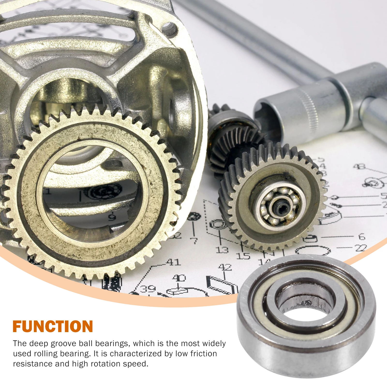 

20pcs Miniature Bearing Carbon Steel Deep Groove Ball High Speed Low Noise Motor Bearings Metal Mini Bearing For Precision