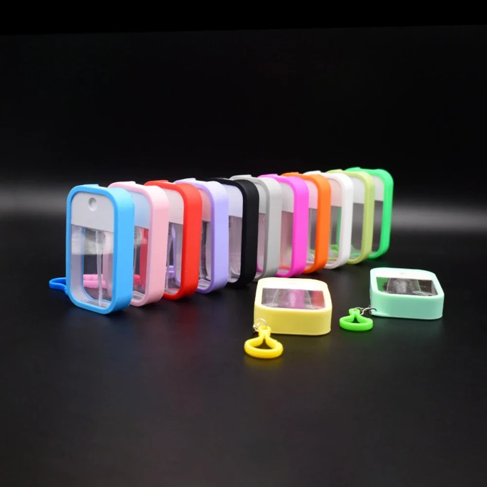 Nuevo Spray desinfectante de 50ml, desinfectante de manos vegano perfumado con llavero, Perfume, Alcohol, agua, botella recargable vacía, viaje