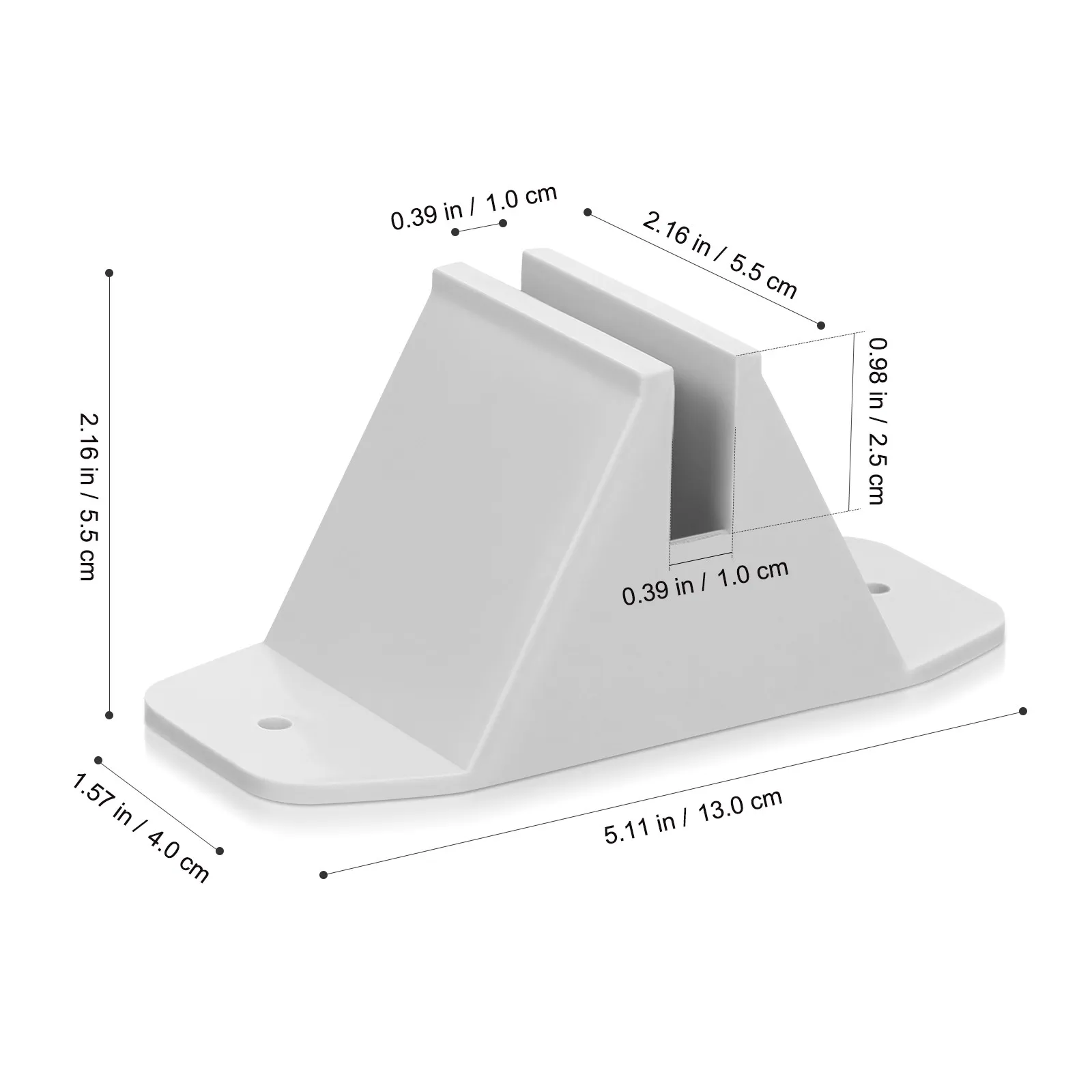 2 Pcs Anti-tipping Fence Stand Supplies Garden Holder Outdoor Decor Accessory Practical Part