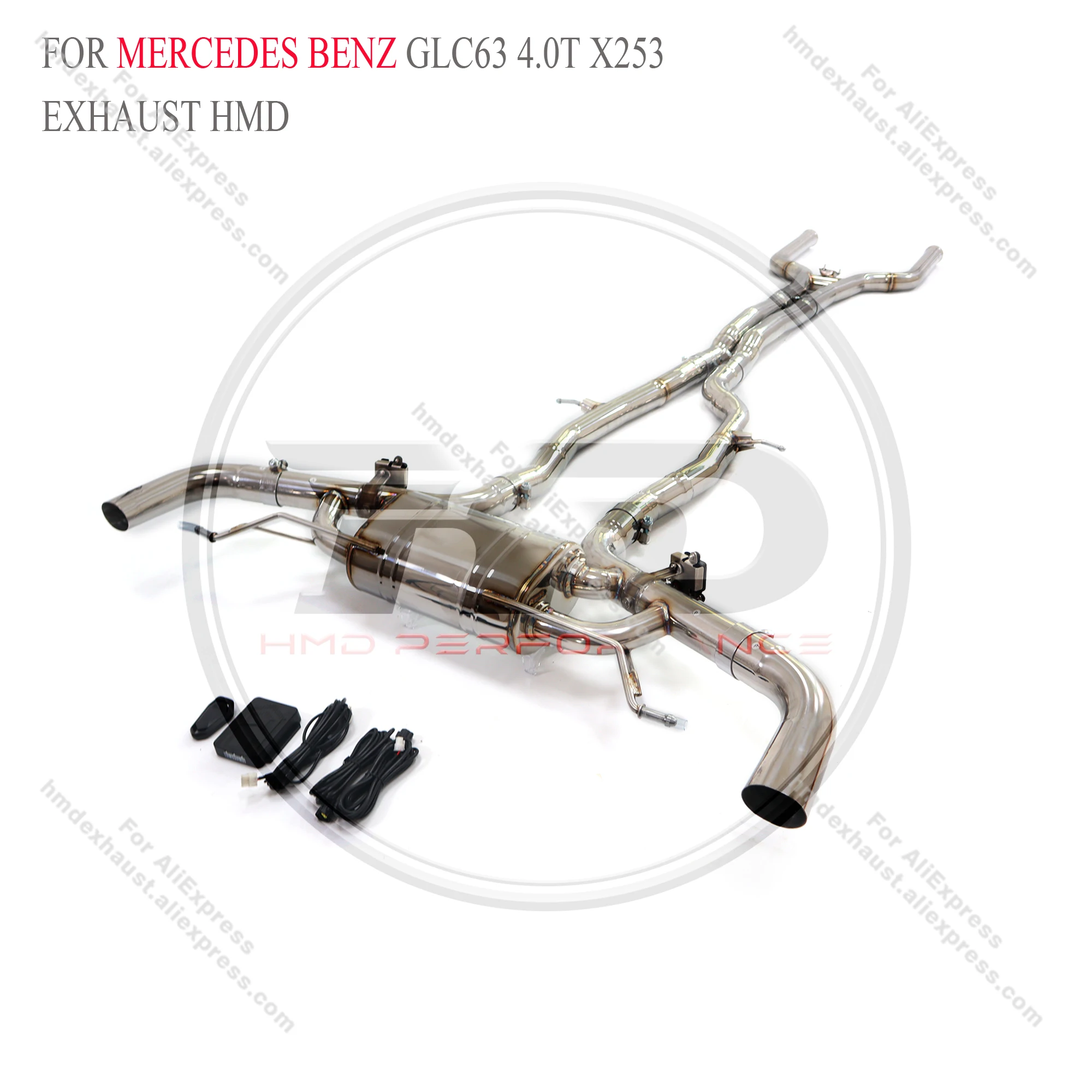 

HMD Stainless Steel OEM Valve Catback For Mercedes Benz GLC63 4.0T X253 Performance Car Exhaust Pipe