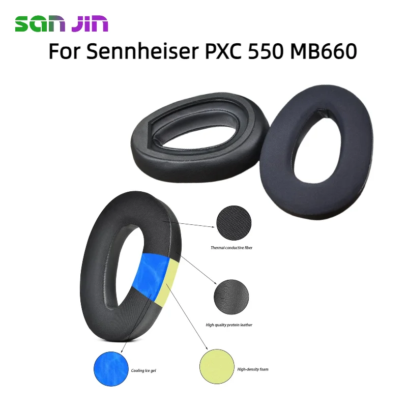

Replacement Ear Pads Cushions for Sennheiser PXC 550 MB660 Headphone comfortable Sponge Soft Foam Cushion Earpads