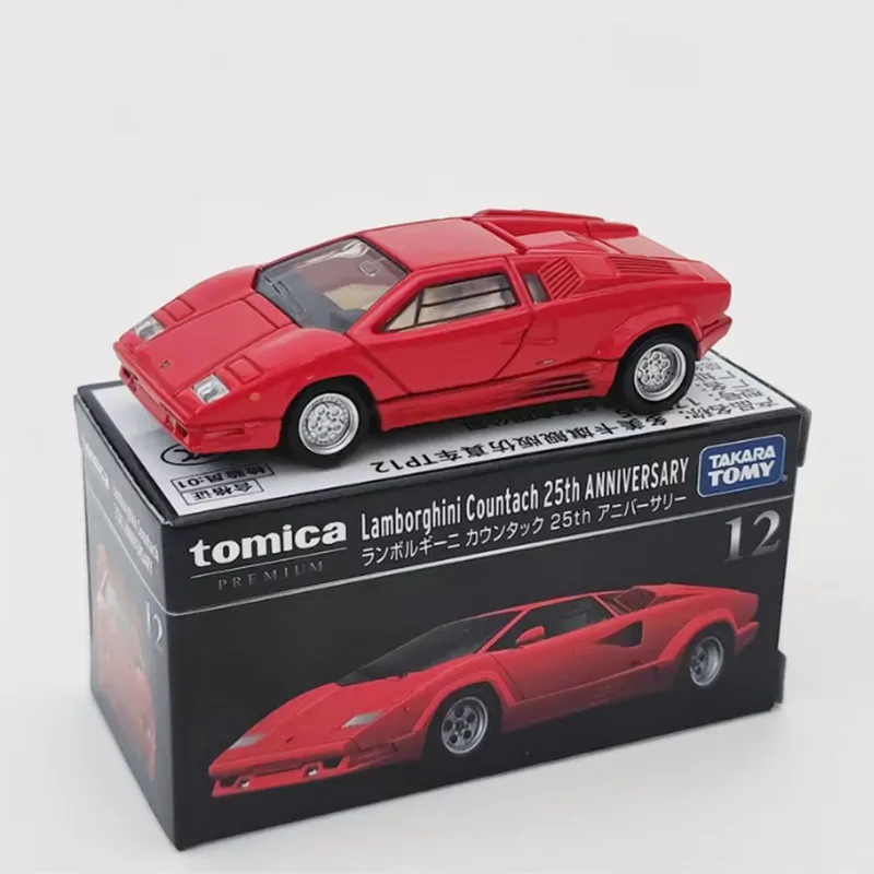 Takara Tomy-Lamborghini STO Countach Miura LP700-4 Alloy Modelo de Carro Esportivo, Brinquedo fundido, Carro de corrida, Escala Miniatura, Presente Kids