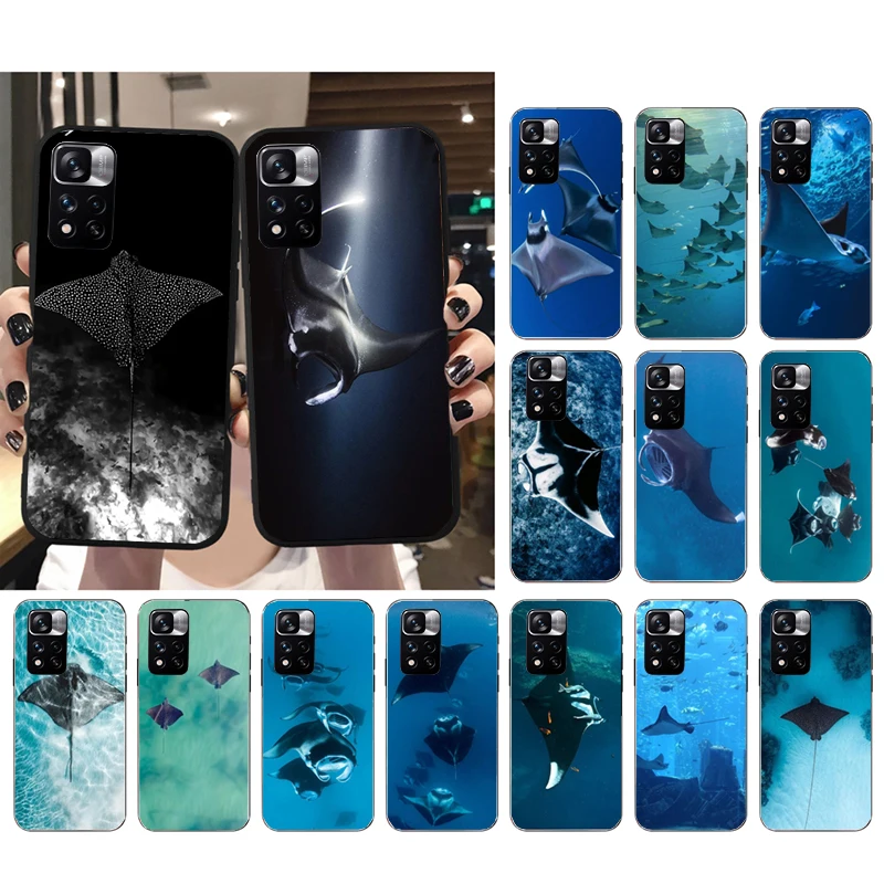 

Manta Ray Sea Creature Phone Case For Xiaomi Redmi Note 13 12 Pro 11S 11 10 Pro 10S Note 12R 12S 12 ProPlus Redmi 10 9C 12