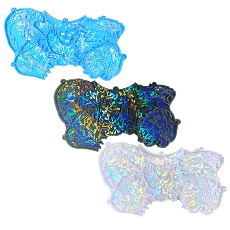 

Earring Resin Mold Rainbow Light Earring Keychain Charm Mold Drop shipping