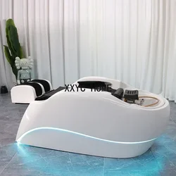 Cama automática do champô da massagem, terapia principal elétrica, barbearia, fumigação, circulação da água