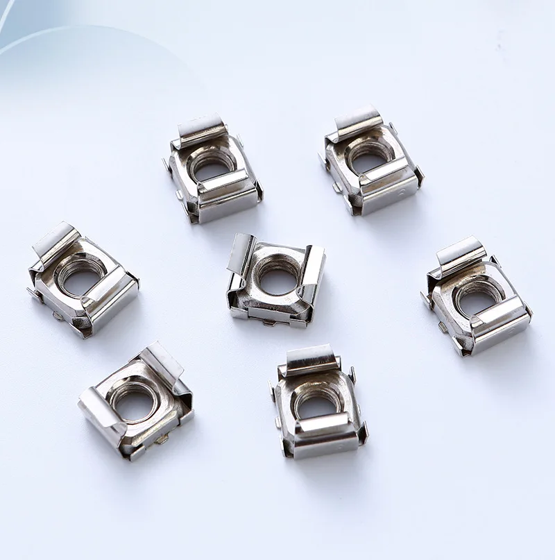 M4 M5 M6 M8 M10 304Stainless steel Square Elastic Rack Mount Server Cabinet Shelf Clip Floating Cage Nut