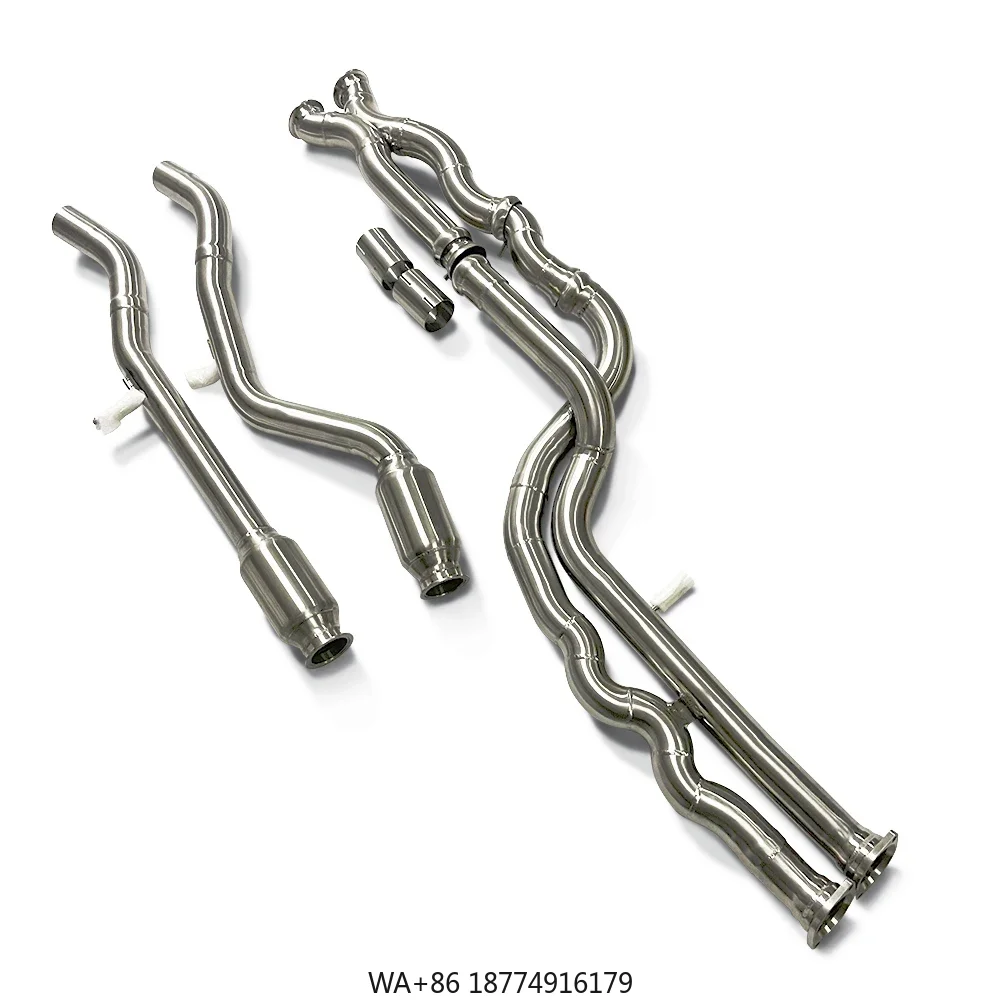 

Модификация автомобильной выхлопной системы, подходит для M3 M4 F80 F82 F83 S55 3.0T 2014-2019, средняя труба из нержавеющей стали, равная длина