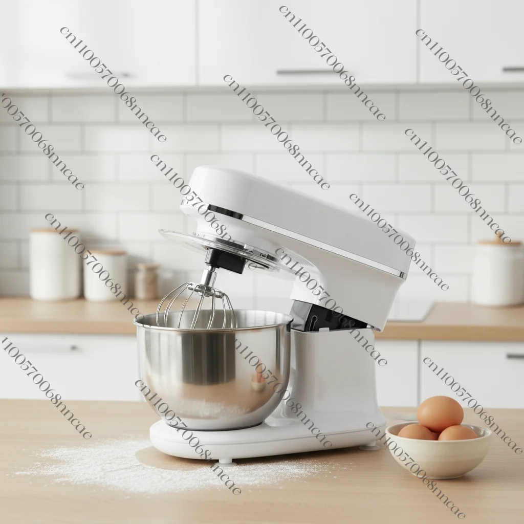 Spiral 5L planetary dough mixer with 300W motor, adjustable speed, high production efficiency