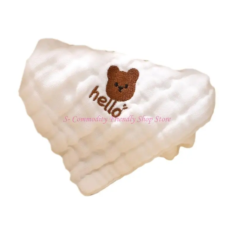 

85AE Baby Facecloth Burp Cloth High Absorb Handkerchief Kindergarten Kids Face Towel