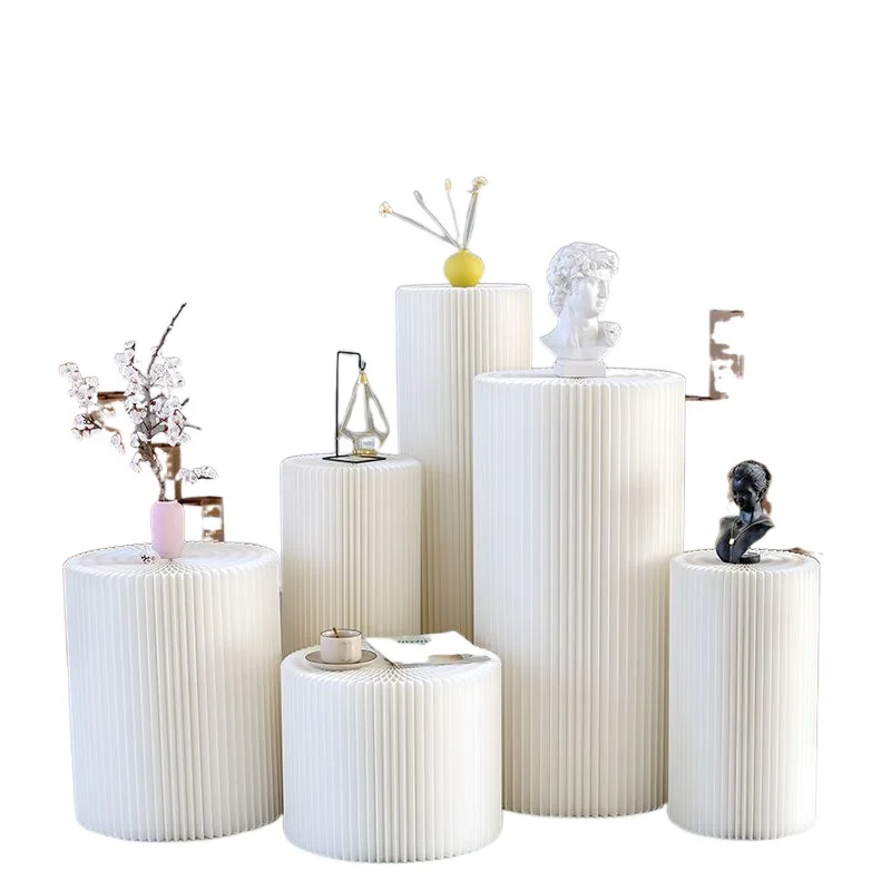 Customized Display Stand Multi-layer Display Rack Folding Island Exhibition Stand Wedding Guide Design Column Window Di