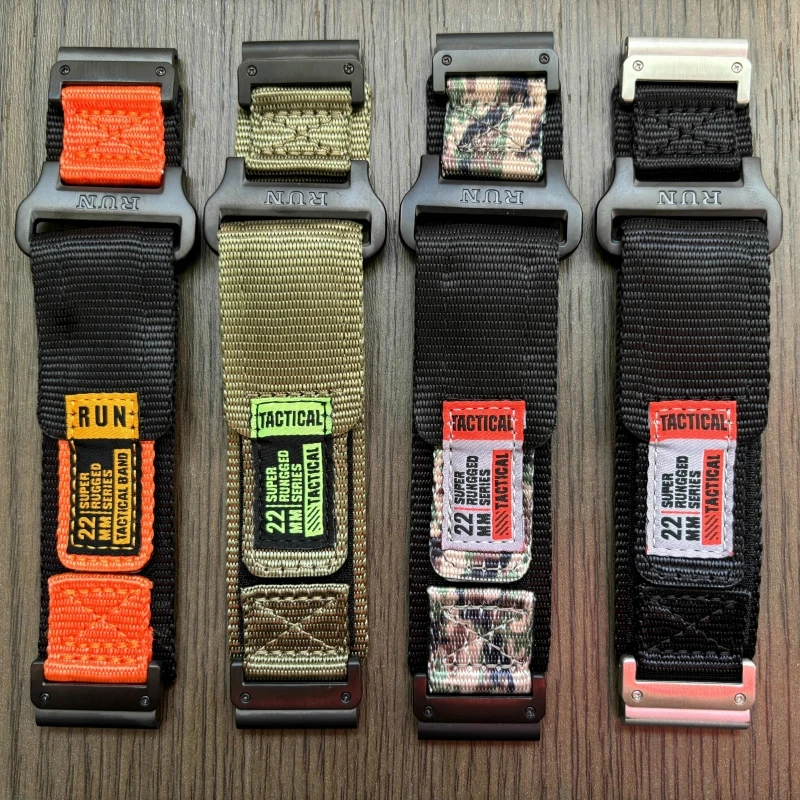 22 26 mm Garmin Quick Fit Nylon-Uhrenarmband für Fenix 7/7Pro/7X/6X/6 Pro/5X/5 Plus6 Austauschbares Armband Enduro 2 Gürtel