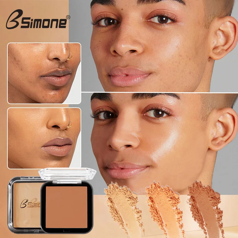 Matte Full Coverage Pressed Powder Foundation, 24H Fresh Wear Matte Weightless Finishing Powder แต่งหน้า คอนซีลเลอร์ เพิ่มความกระจ่างใส
