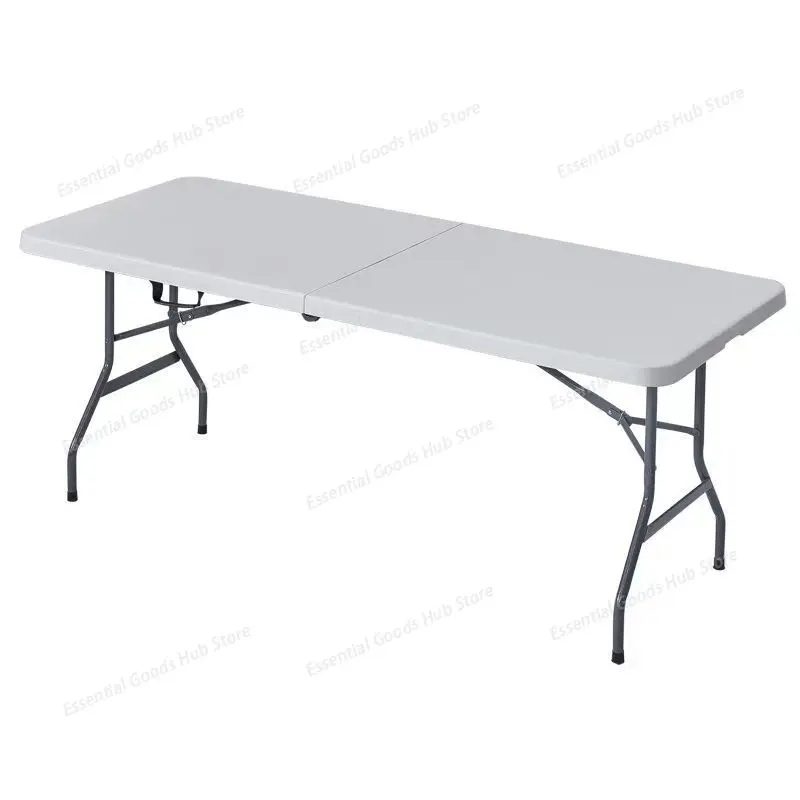 1.5-meter model Portable Outdoor Folding Table, Plastic Long Table for Stall, Home Dining & Studying, Simple Small Table