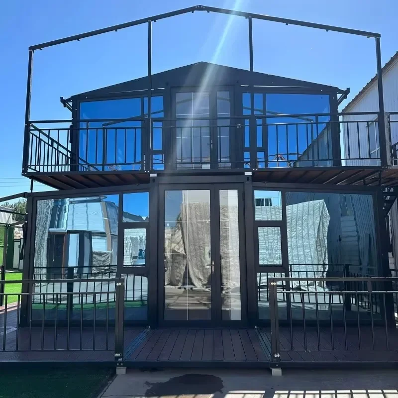 حاوية شقة جاهزة فاخرة 40ft قابلة للتوسيع وحدات منزلية 3 غرف نوم تصميم فيلا حديث رائجة البيع #3