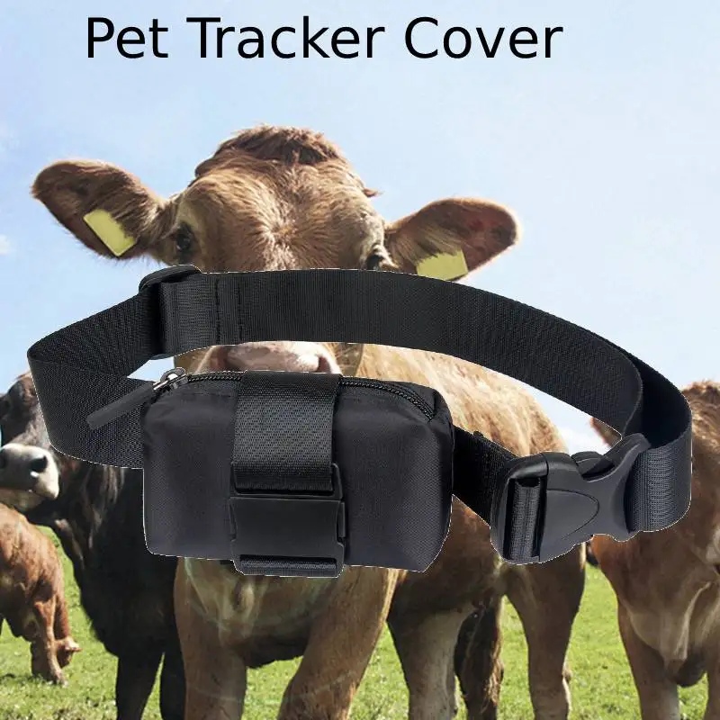 Pet Tracker Waterproof Cover Oxford Cloth Anti Lost Carry tracker Protective Cover for livestock Cow cattle, sheep, horses, pig