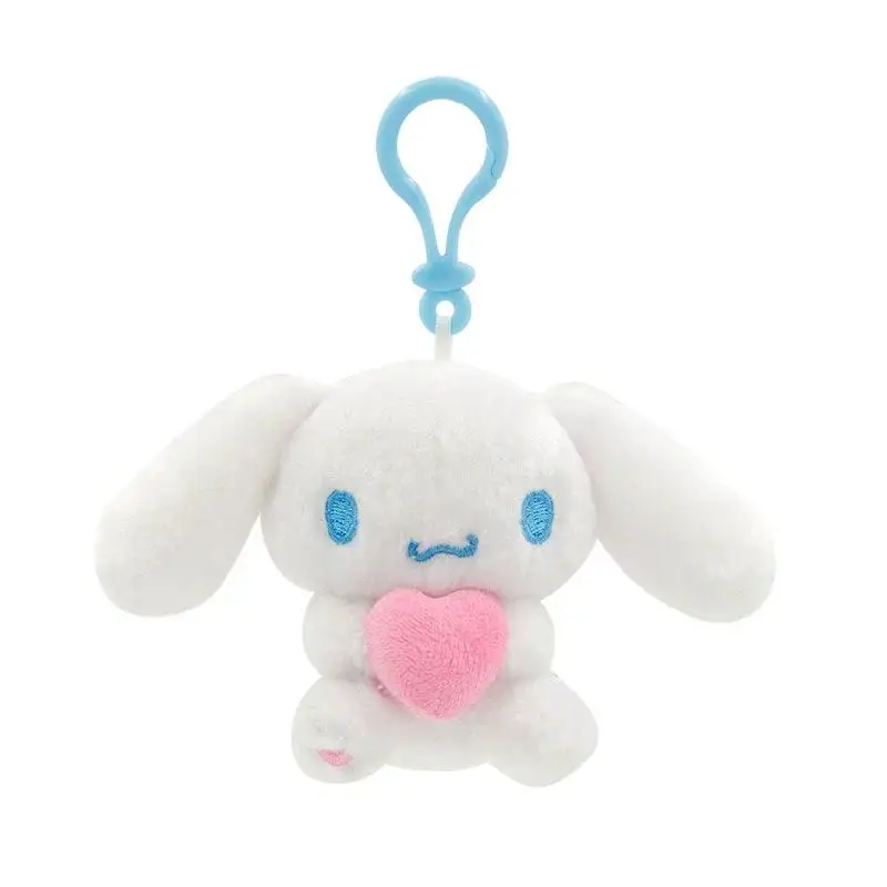 Kawaii Sanrio Kuromi Cinnamoroll Plüschtiere Cartoon Kuromi Liebe Rucksack Schlüsselanhänger Weiche Angefüllte Puppe Mädchen Festival Kreatives Geschenk