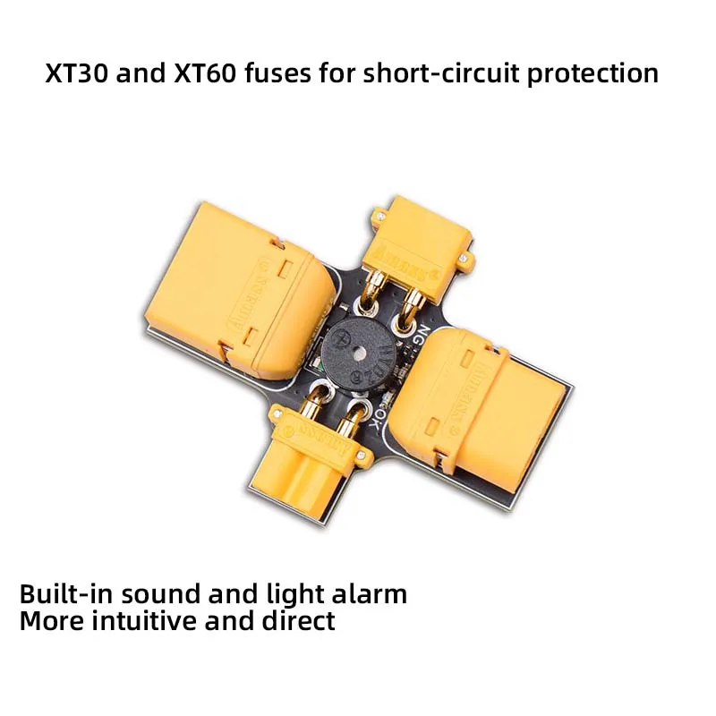 Fuses for short-circuit protection of the XT30 and XT60 fuses, installation test, fuse plug, model aircraft